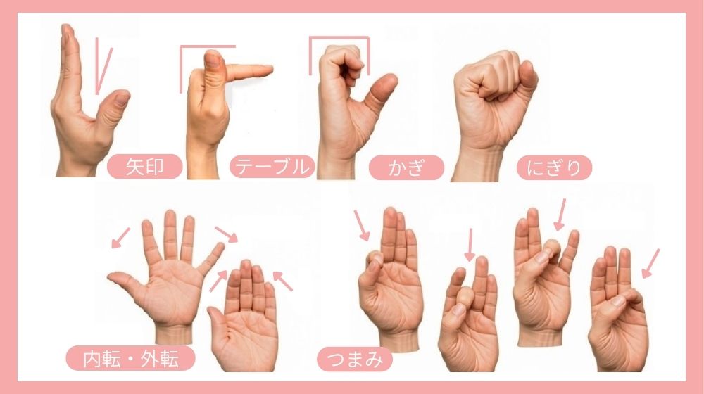 手指のエクササイズ6つの運動